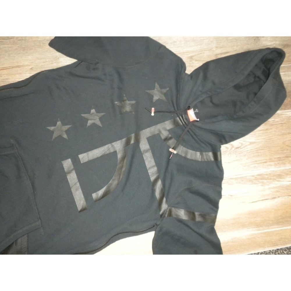 Nike Hoodie Sweatshirt Mens LT Black Air Pivot V3‎ Side Zip Short Sleeve B Ball
